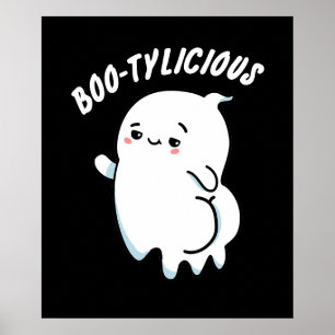 Poster Bootylicious Funny Ghost Pun Dark BG