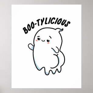Poster Bootylicious Funny Halloween Dancing Ghost Pun