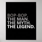 Poster Bop-bop The Man The Myth The Legend Funny Grandpa (Devant)