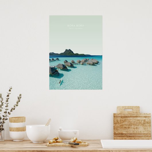 Poster Bora Bora, Polynésie Française Voyage (Cuisine)