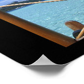 Poster Bora Bora Tahiti Vue de la Voirie (Coin)