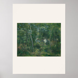 Poster Bord de la forêt par Renoir - Art Impressionniste