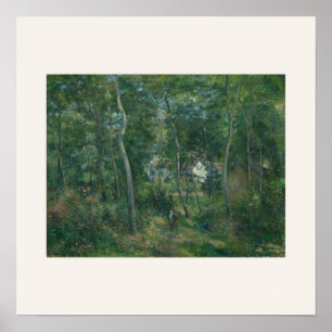 Poster Bord de la forêt par Renoir - Art Impressionniste