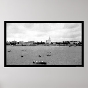 Poster Bord de mer à Dar-es-Salaam, Tanganyika 1902