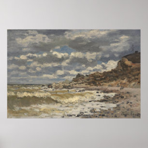 Poster Bord de mer à Sainte-Adresse Paysage marin vinta