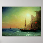 Poster Bord de mer, Aivazovsky (Devant)