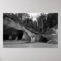 Bord de mer, cascade de l'Oregon près de Hug Point
