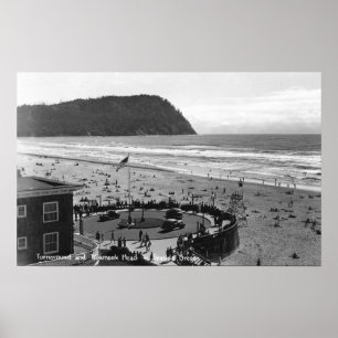 Poster Bord de mer, Oregon Beach Scene de Air Photo