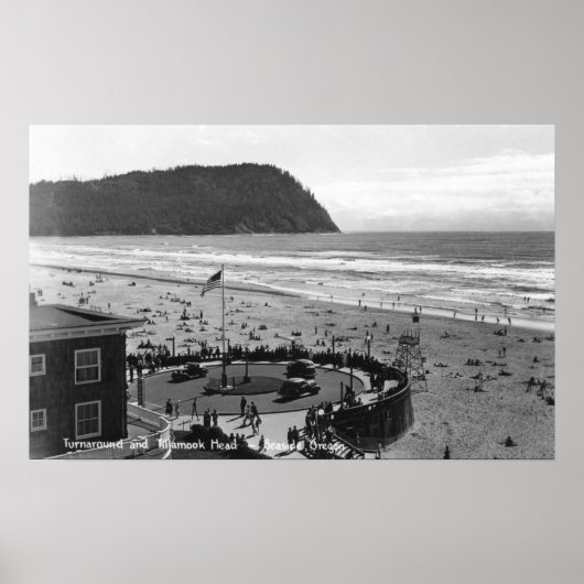 Poster Bord de mer, Oregon Beach Scene de Air Photo (Devant)