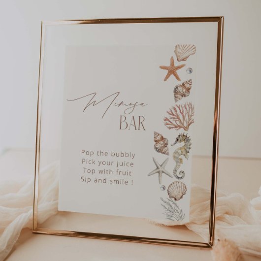 Poster Bord de mer SummerBaignoire Mimosa Bar