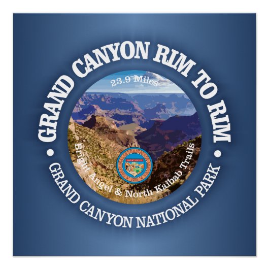 Poster Bord du Grand Canyon à la ceinture (rd) (Devant)