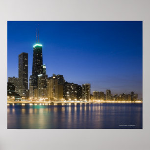 Poster Bord du lac de Chicago