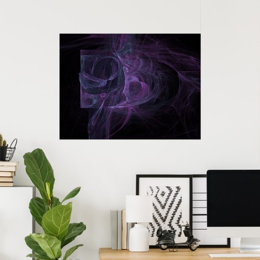 Poster Bord laser (Bureau à domicile)