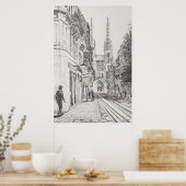 Poster Bordeaux France. Double flèche.2010 (Cuisine)