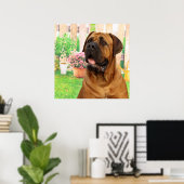 Poster Bordeaux Mastiff (Bureau à domicile)
