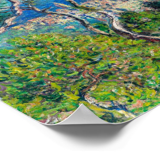 Poster Bordighera par Claude Monet (Coin)