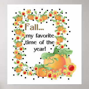 Poster Bordure citrouille - Automatiser Mon favori Imprim