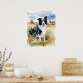 Poster Bordure Collie - Art Chien Imprimer (Cuisine)