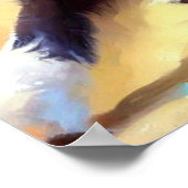 Poster Bordure Collie Chien (Coin)
