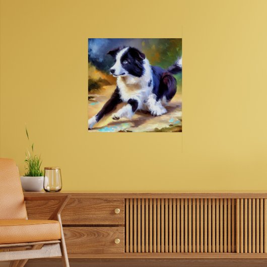 Poster Bordure Collie Chien (Salon 2)