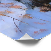 Poster Bordure Collie Laisser neiger Noël (Coin)