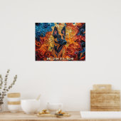 Poster Bordure Collie Papier Quitter Portrait de chien d' (Cuisine)
