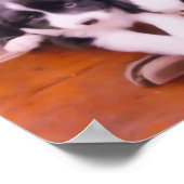 Poster Bordure Collie Puppies Dans Peinture De Tiroir (Coin)