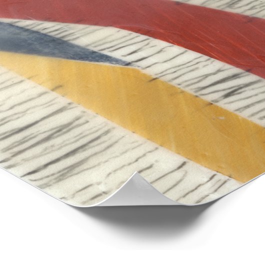 Poster Bordure couleur II (Coin)