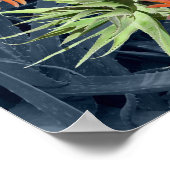 Poster Bordure d'Aloe Vera avec prière de saint François (Coin)