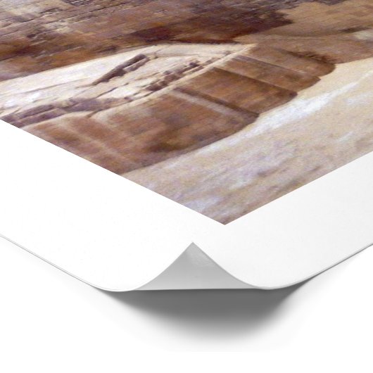 Poster bordure de la pyramide sphinx (Coin)