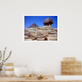 Poster bordure de la pyramide sphinx (Cuisine)