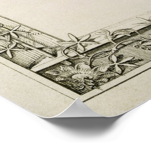 Poster Bordure décorative, 1809 (Coin)