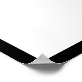 Poster Bordure noire de l'auto-graphe de graduation photo (Coin)