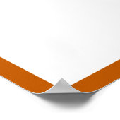 Poster Bordure orange brûlé pour autographe de remise de (Coin)