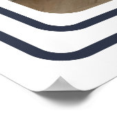 Poster Bordure photo et couleur personnalisée (Coin)