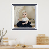 Poster Bordure photo et couleur personnalisée (Cuisine)