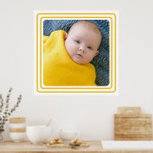 Poster Bordure photo et couleur personnalisée (Cuisine)