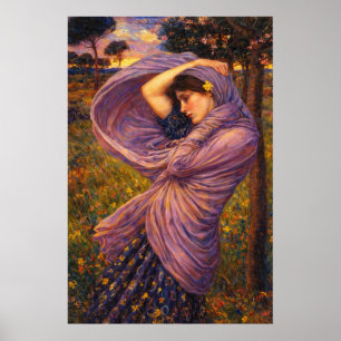 Poster Borée par John William Waterhouse
