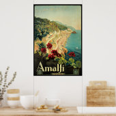 Poster Borgoni Amalfi Campanie Italie (Cuisine)