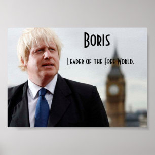 Poster Boris Johnson : Leader du monde libre