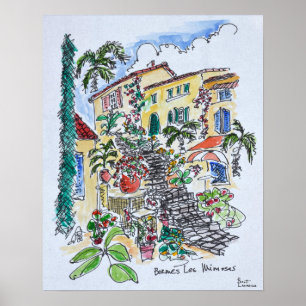 Poster Bormes-les-Mimosas Provence-alpes-cote d'azur