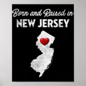Poster Born And Raised In New Jersey - New Jersey Nj (Devant)