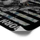 Poster Born To Fish And Hunt Forced To Go To School (Coin)