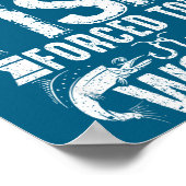 Poster Born To Fish But Forced To Work Funny Fishing Quot (Coin)