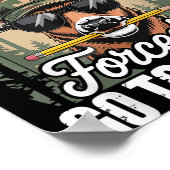 Poster Born To Go Hunting Forced To Go To School Deer Boy (Coin)