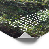 Poster Borneo forêt tropicale jungle Treetops Walkway Sab (Coin)