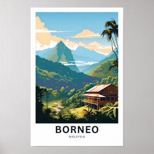 Poster Borneo Malaysia Imprimer