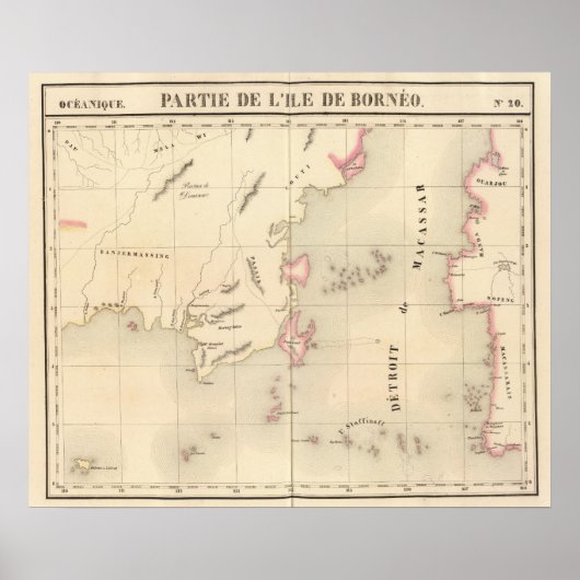 Poster Bornéo Océanie no 20 (Devant)