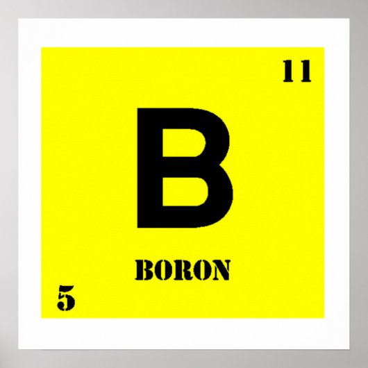 Poster Boron (Devant)
