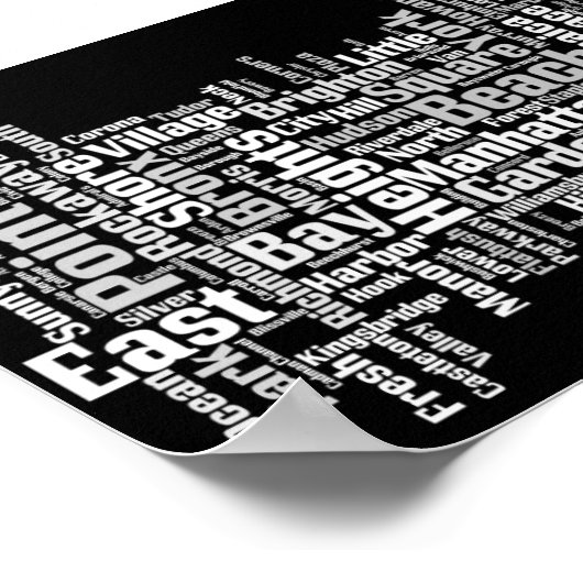 Poster Boroughs de New York (Coin)